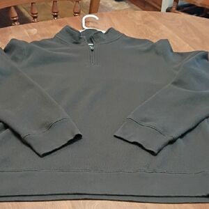 Sonoma Men's 2/4 Zip Up Sweater - Dark Gray XXL